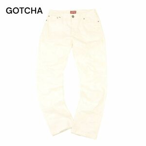 GOTCHA Gotcha через год flocky принт * конические брюки Sz.XL мужской белый большой размер Surf C4B01368_3#R