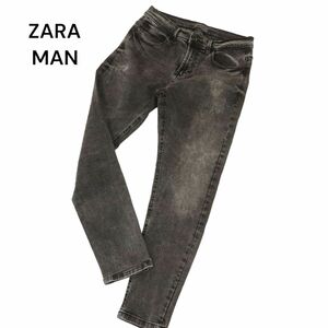 ZARA MAN ザラ マン 通年 アンクル丈 ストレッチ USED加工★ スキニー デニム パンツ ジーンズ Sz.31　メンズ　C4B01388_3#R