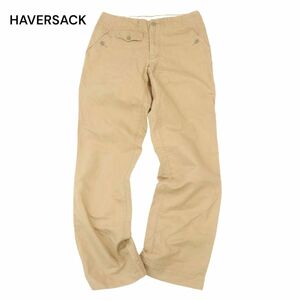 HAVERSACK ハバーサック 春夏 【麻 リネン混】 ストレート ワーク パンツ Sz.M　メンズ 日本製 ベージュ　C4B01382_3#P