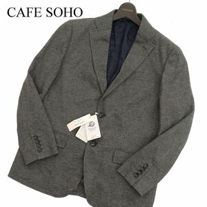【新品 未使用】 CAFE SOHO カフェソーホー 通年 Primeflex ストレッチ 2B テーラード ジャケット Sz.96AB5　メンズ　C3T11554_C#O