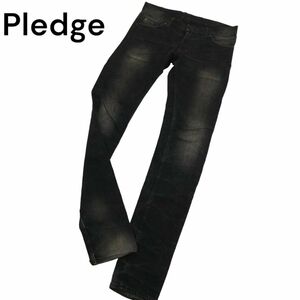 Pledge Pledge through year USED processing * skinny denim pants jeans Sz.48 men's made in Japan C4B01447_3#R