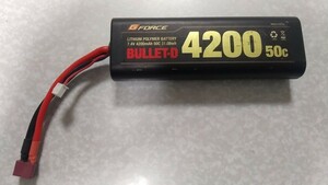 Gフォース　リポバッテリー　4200mAh 7.4V 50C ストレートパック