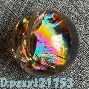 cu1856: 虹色 ボール レインボークリスタル 球 水晶玉 クォーツ スモーキー 水晶 パワーストーン 癒やし 運気アップ 置物 玉 原石 約2.5cmの画像4