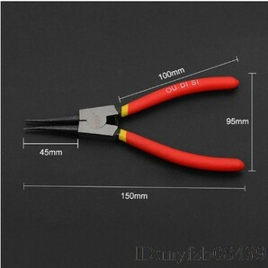 Aj1622: スナップリングプライヤー 内部 外部 プライヤー 大人気 ペンチ ペンチ ハンドツール 自動車 オートバイ 工具 １円スタートの画像8