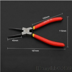 Aj1622: スナップリングプライヤー 内部 外部 プライヤー 大人気 ペンチ ペンチ ハンドツール 自動車 オートバイ 工具 １円スタートの画像9