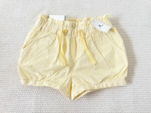 ★★新品未使用品　タグ付き　ｂａｂｙＧａｐ　ショートパンツ　ストライプ　イエロー黄色　サイズ４Ｙ　１０５★★