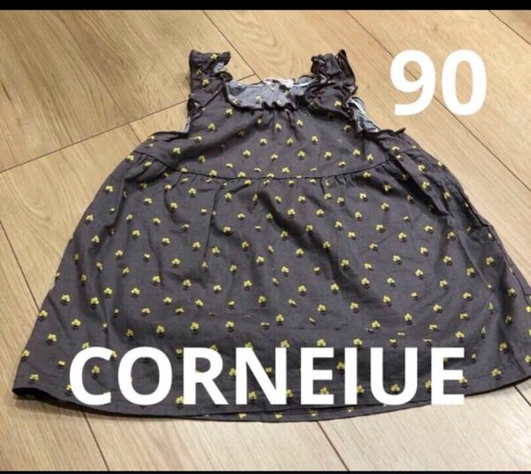 CORNEIUE 花柄ワンピース　90 女の子 子供服 花柄