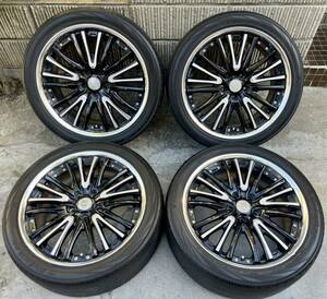 希少【WORK BALMUNG BG3H】19x8J +45 PCD114.3 ホイール タイヤ 1台分 YOKOHAMA 245/40R19