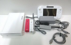 【641-6117k】◎1円スタート◎【欠品あり】Nintendo　WiiU　Wiiリモコンセット
