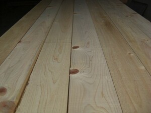 檜板 一等 自然乾燥 荒材 2M×18ｍｍ厚×105ｍｍ～115ｍｍ幅混載 10枚組