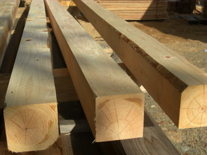 檜 柱 二等 自然乾燥 4面プレーナ 2ｍ×90ｍｍ角：2本組