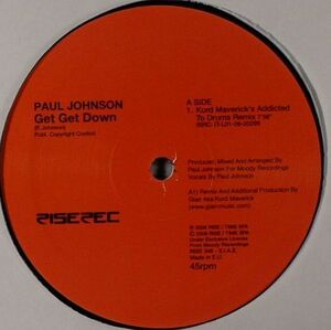 ★デッドストック即決★Paul Johnson「Get Get Down」06年リリースのアップデート・リミックス盤