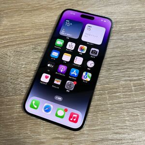 iPhone14 Pro Max 128GB Deep Purple 展示品 Softbank 中古 本体 美品送料無料　 白ロム　　パープル