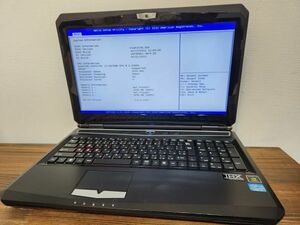 ジャンク品【ドスパラ Galleria QF560 】BIOS確認/Core i7 2670QM/メモリ8GB