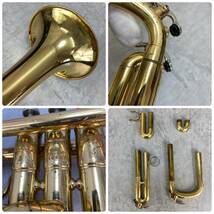 YAMAHA　ヤマハ トランペット trumpet 管楽器 YTR636　プロモデル　ゴールドラッカー　ビンテージ　JAPAN　日本製　マウスピース_画像8