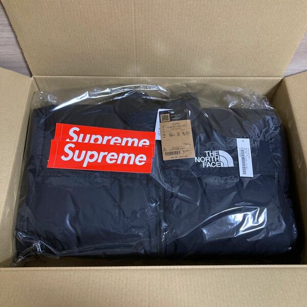 L シュプリーム Supreme The North Face Split Nuptse Jacket スプリットヌプシ ダウンジャケット ブラック BLACK