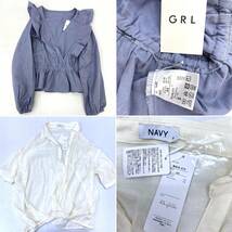 1円～【33点セット】タグ付き多め レディース衣料・シューズ等まとめ INED CIAOPANIC GRL NAVY W CLOSET BEAMS HEART UNIQLO 他_画像3