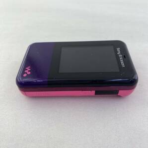au SONY WALKMAN Phone Xmini [W65S] パープル×ピンク 携帯電話 [動作未確認]の画像4