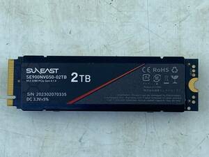 【動作未確認】SUNEAST 2TB SE900NVG50-02TB　NVMe SSD PCIe Gen 4.0×4 M.2 Type 2280 内蔵 SSD 3D TLC 