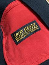 美品☆[IRON HEART] 21oz 黒鎧 ヘビーオンス デニムライダースジャケット 36 ブラック 日本製 アイアンハート_画像8