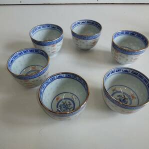 茶器セット。ホタル茶椀。ウ-ロン茶。中国製。の画像6