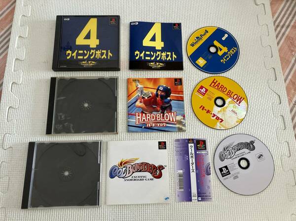 24-PS-90　プレイステーション　ウイニングポスト4, ハード・ブロウ, クールボーダーズ　動作品　PS1　プレステ1