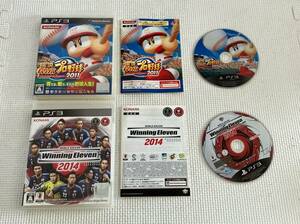 24-PS3-27　プレイステーション3　実況パワフルプロ野球2011, ワールドサッカーウイニングイレブン2014　動作品　PS3　プレステ3