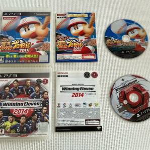 24-PS3-27　プレイステーション3　実況パワフルプロ野球2011, ワールドサッカーウイニングイレブン2014　動作品　PS3　プレステ3