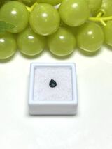 サファイア インクブルー　 非加熱 0.50ct 5.5x4.5mm ペア グリーンブルー　マダガスカル産_画像3