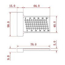 60 木工定規 ゲージ スコヤ 大工　測定　定規 工具 ケガキ　T型 便利 4_画像4