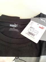 K26　新品未使用　プーマ　Tシャツ　黒　半袖　XXLサイズ　チェスト102～106　ブラック　PUMA U字　_画像8