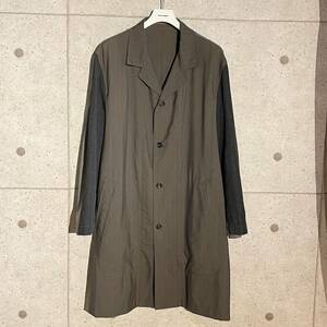 ONtheCORNER ITEM No.1621/COMMEdesGARCONS HOMMEPLUS コムデギャルソンオムプリュス 袖切り替えロングコート 92aw size:M 