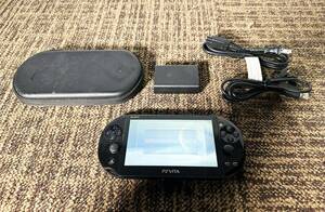 ◎★ 中古★SONY/ソニー　PlayStation Vita　PSVita　ゲーム機　ブラック　専用ケース・アダプター付属【PCH-2000】D5J5