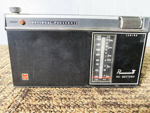 ◎★ジャンク扱い品 中古★National・Panasonic/松下電器産業　2バンドラジオ　昭和レトロ　アンティーク【R-205D】D3NZ