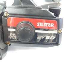 I669 釣り具 リール SILSTAR ET60 BALL BEARING GEAR RATIO 3.5:1 中古 ジャンク品 訳あり_画像2