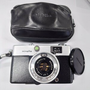 I672 フィルムカメラ MINOLTA HI-MATIC C ROKKOR 1:2.7 f=40mm ミノルタ 中古 ジャンク品 訳あり