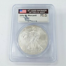 I738 コイン まとめ 2013 PCGS MS70 Silver Eagle 2011-w PCGS MS70 Silver Eagle 25th Anniversary Set イーグル銀貨 中古 ジャンク品 _画像4