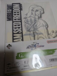 一番くじ　機動戦士ガンダムSEEDFREEDOM　A4クリアファイル＆ステッカーセット　ナイロン未開封　中古③