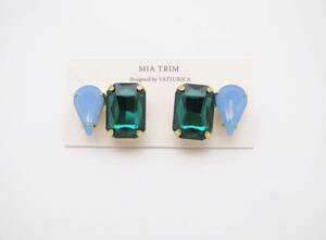  green Sky blue biju- earrings 