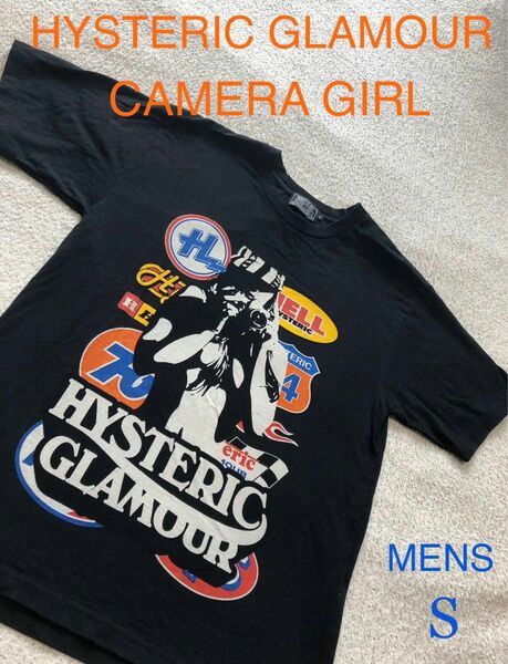 HYSTERIC GLAMOUR【CAMERA GIRL】メンズ S size 新品同様 Tシャツ 黒