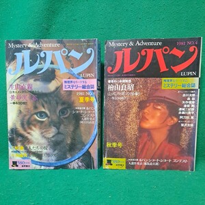 ルパン ミステリー ＆ アドベンチャー 1981年 夏季号(NO.3) 冬季号(NO4) 2冊 送料230円