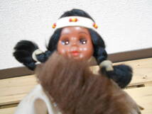 レトロ インディアン 民族衣装　女の子人形 スリーピングアイ_画像8
