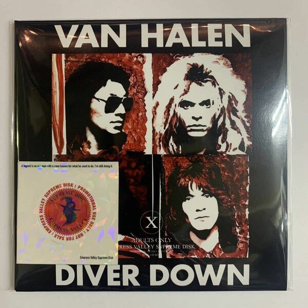 VAN HALEN / Unreleased Alternate “Diver Down” Acetate LP (CD) Empress Valley Supreme Disk 激レア！関係者用帯付きバージョンです！