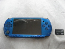 PSP　プレイステーション・ポータブル　ブルー　PSP-3000　本体のみ　現状品_画像1