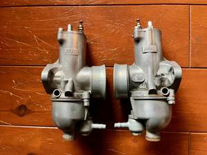 AMALa maru 930 concentric carburetor left right set Old Triumph BSA Norton junk 