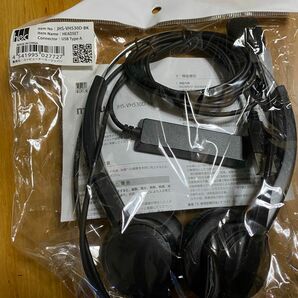 新品未使用 COMPUCASE JAPAN ヘッドセット JHS-VH530D-BK [USB /両耳 /ヘッドバンドタイプ