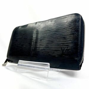 1円 ■良品■ LOUIS VUITTON ルイヴィトン M60072 エピ ジッピーウォレット ラウンドファスナー 長財布 ウォレット ブラック黒 メンズ