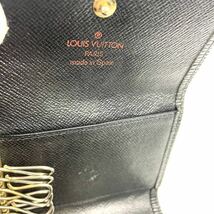 1円 LOUIS VUITTON ルイヴィトン M63812 エピ ミュルティクレ6 6連 キーケース 鍵入れ ノワール ブラック 黒 メンズ レザー _画像9