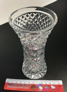 WATERFORD/ウォーターフォード CRYSTAL/クリスタル 花瓶 花立 フラワーベース-中古美品-D2210