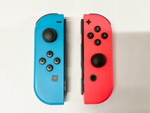 開始価格1円 NINTENDO 任天堂 ニンテンドー Switch スイッチ 本体 HAC-001 ネオンブルー ネオンレッド 携帯ゲーム機 動作確認済/初期化済_画像6